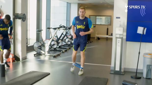 Kulusevski's first Spurs training session ahead of Brighton clash